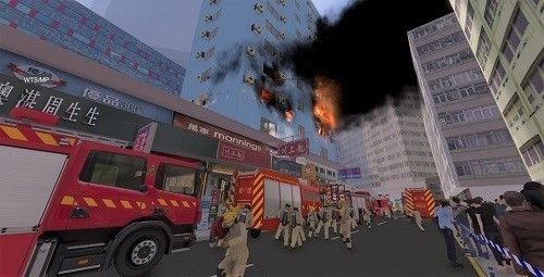 以虛擬實境技術模擬黃大仙區某工業大廈發生火警